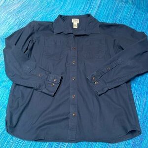 L.L. Bean Men’s XL, Navy Blue, long sleeve shirt.
